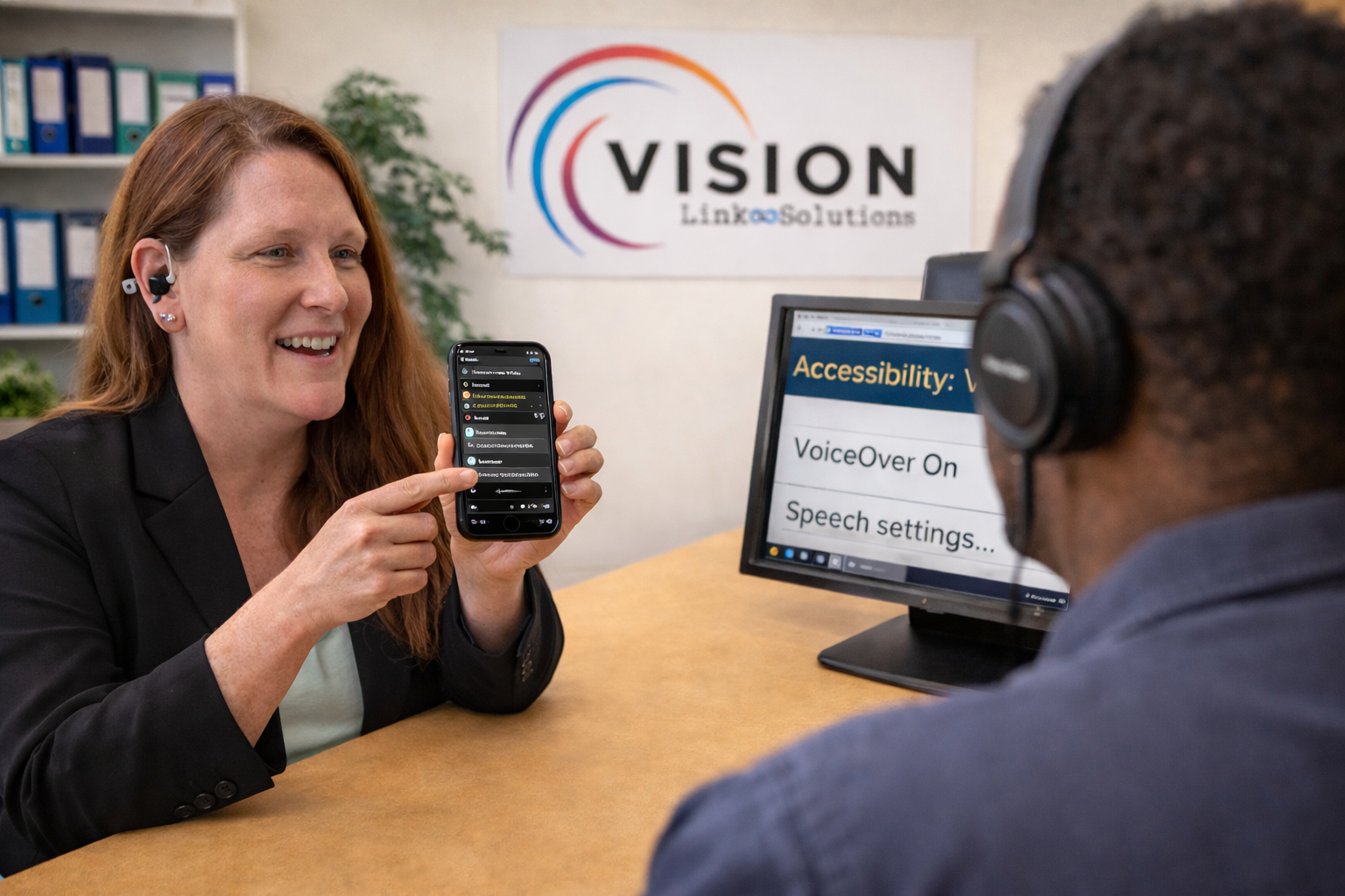 Assistive tech demonstration at VisionLink